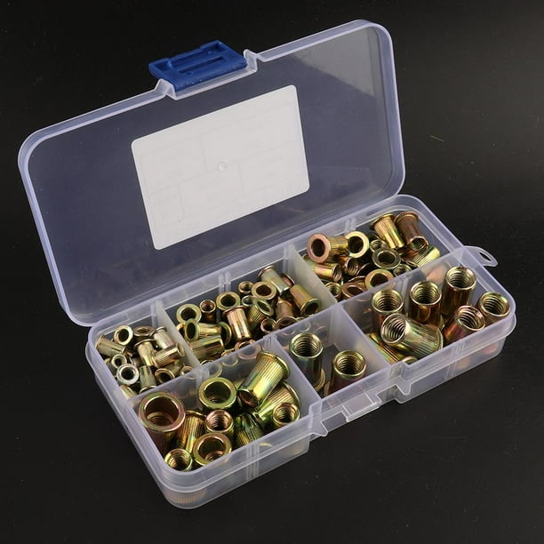 100Pcs Rivet Nuts M3 M4 M5 M6 M8 Galvanized Carbon Steel Rivet Insert 100Pcs Rivet Nuts M3 M4 M5 M6 M8 Galvanized Carbon Steel Rivet Insert